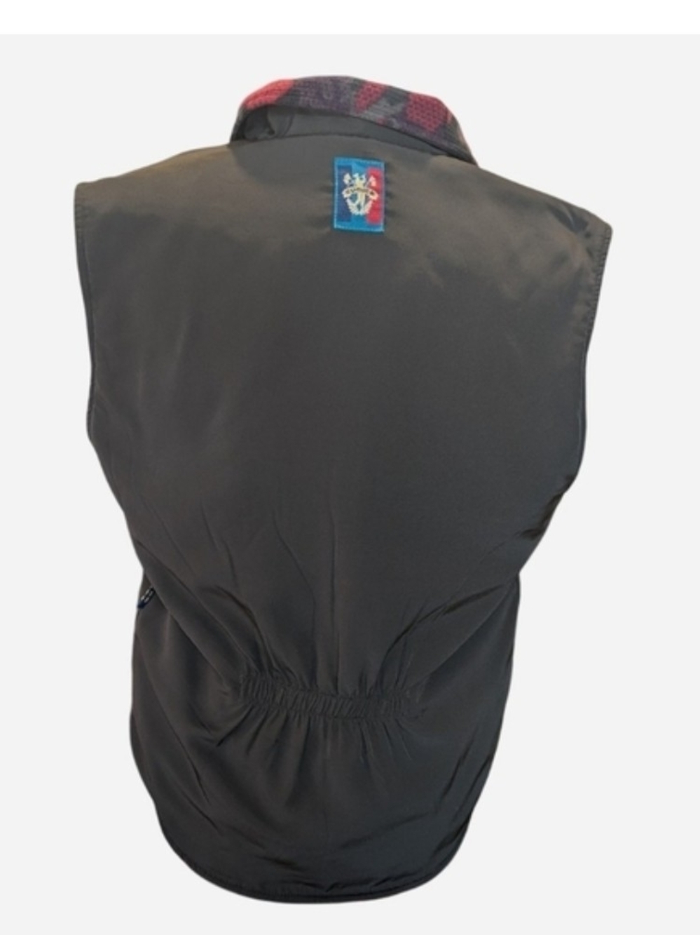 Sunic Brown Men's Zip Vest with Patterned Collar - Picture 2 of 10